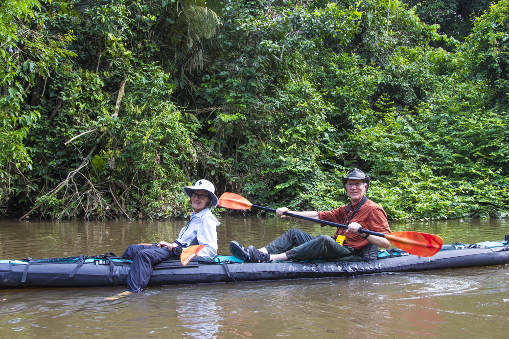 Couple Paddling on Amazon Kayaking Tour